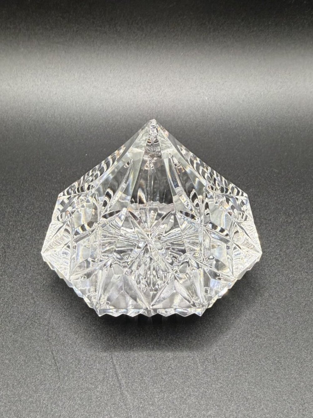 Vintage Crystal Waterford 'Lismore' Diamond Pyramid Paperweight